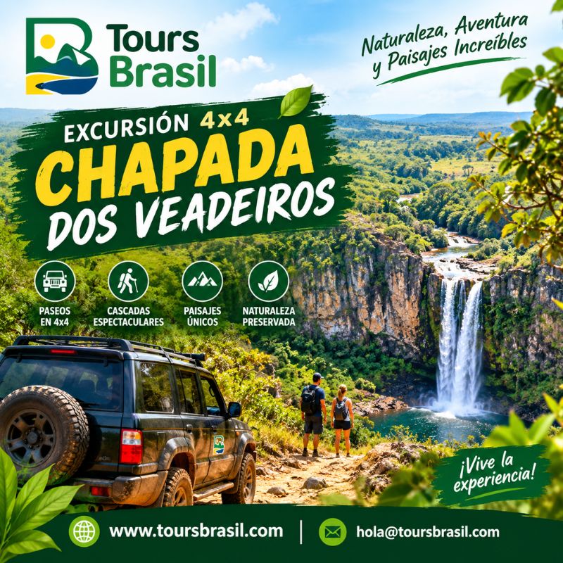 Excursión 4x4 Chapada dos Veadeiros: Naturaleza sin Límites
